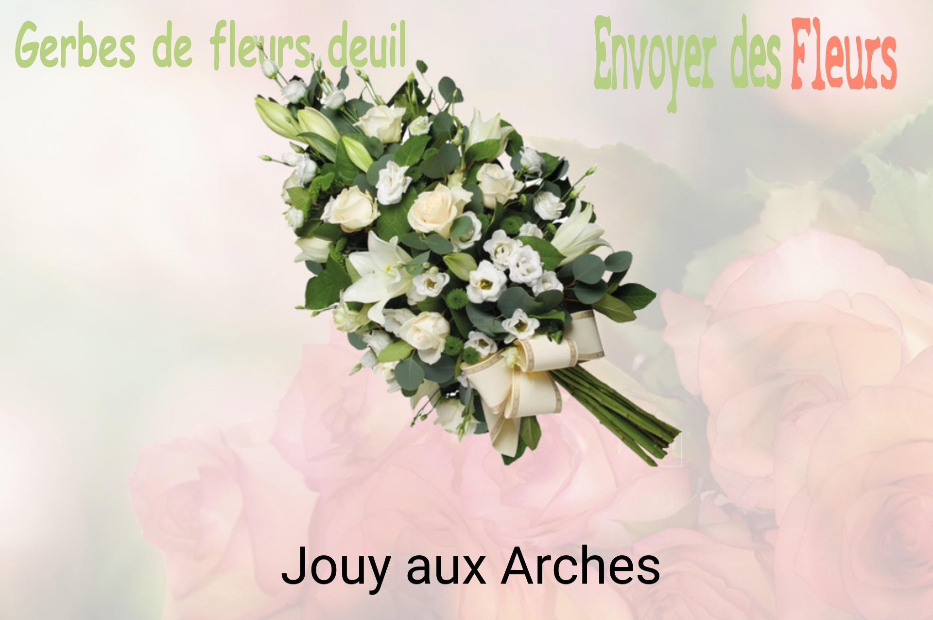 Gerbe de fleurs de deuil livrée à Jouy-aux-Arches